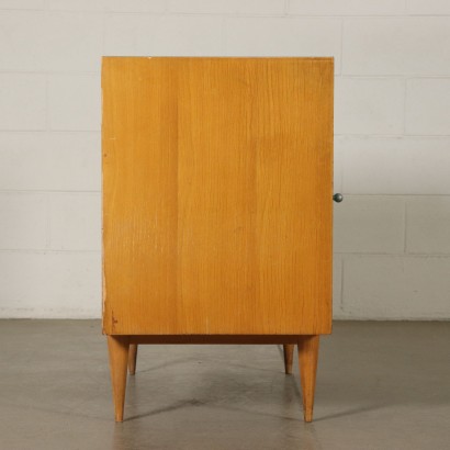 Cabinet with Sliding Doors Glossy Formica Vintage Italy 1960s