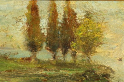 arte del siglo XIX, pintura del siglo XIX, Carlo Follini (1848-1938), Carlo Follini, pinturas de follini, paisajes, paisajes de follini, 800
