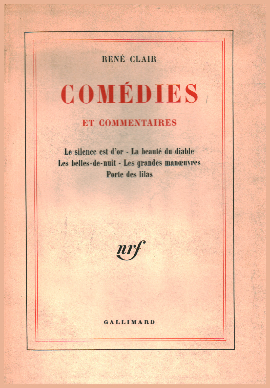 Comédies et Commentaires, s.a.