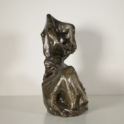 Terracotta Sculpture Dark Patina Second Half of 1900s