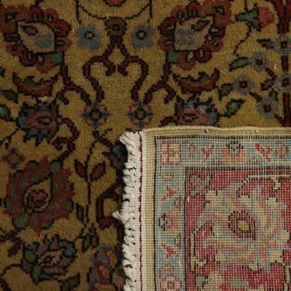 Tapis Lahore Coton Laine Nœud gros Fabrication manuelle Inde Années 90