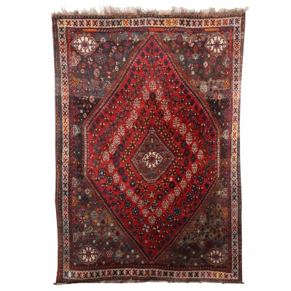 Tapis Shiraz Laine Nœud gros Fabrication manuelle Iran Année 70-80