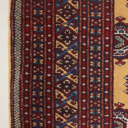 Handmade Bukhara Carpet Pakistan 1980s-1990s