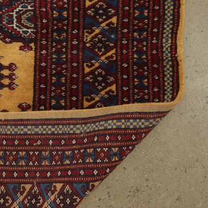 Handmade Bukhara Carpet Pakistan 1980s-1990s