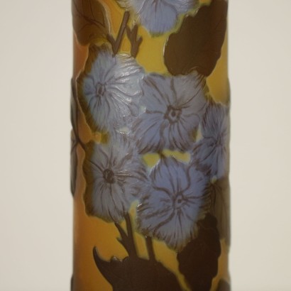 Vase Galle Style Opaque Yellow Glass France 20th Century