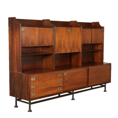 Cupboard Rosewood Veneer Vintage Italy 1960s