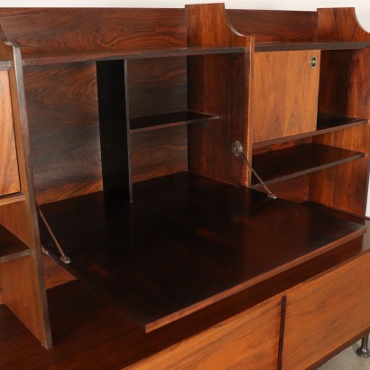 Cupboard Rosewood Veneer Vintage Italy 1960s