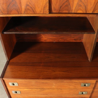 Cupboard Rosewood Veneer Vintage Italy 1960s