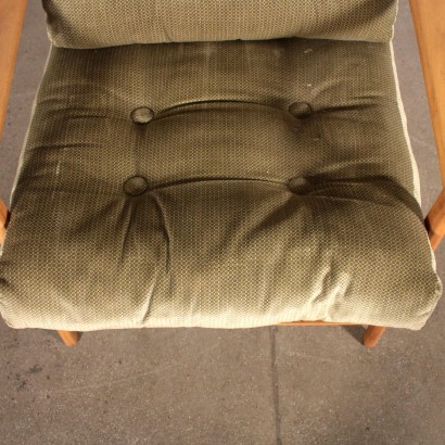 Armchair Nordic Style Velvet Upholstery Vintage Italy 1960s