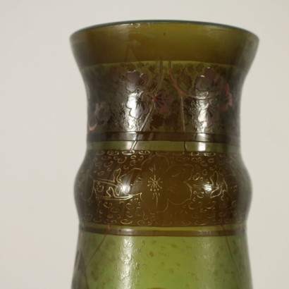 Vase in the Style of Daum Nancy Glass 20th Century