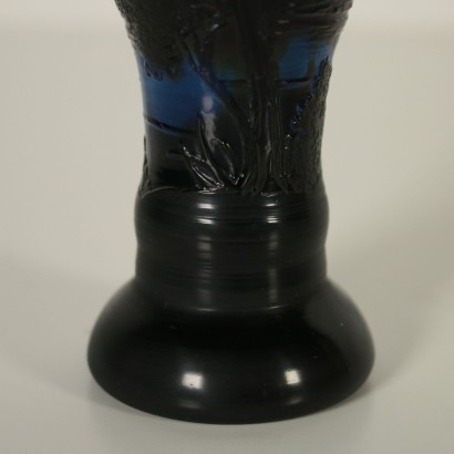 Vase Style Gallé Verre polychromie France '900