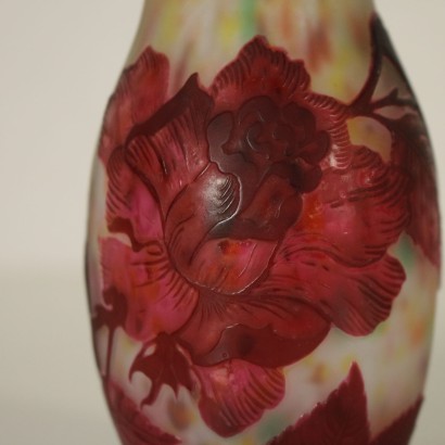 Vase Style Daum Nancy Verre polychromie France '900