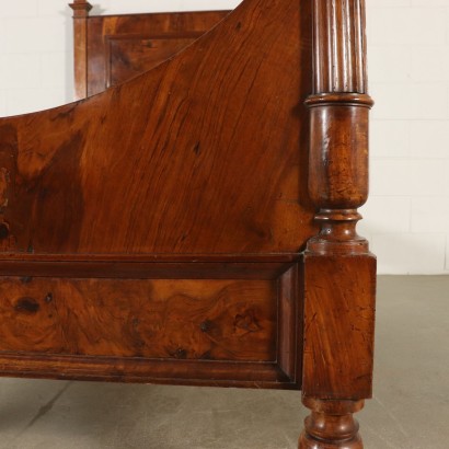 Restoration Bed Structure Walnut Burl Italy Second Quarter of 1800s