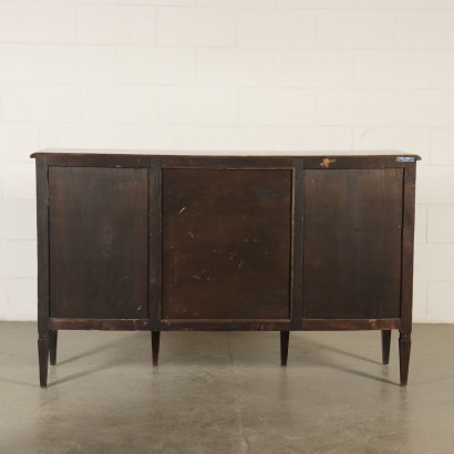 Neoclassical Cupboard Maple Mahogany Italy Mid 1900s