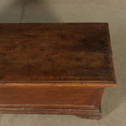 Storage Bench Walnut Manufactured in Italy 18th Century