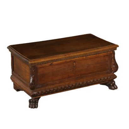 Small Storage Bench Walnut Italy 18th Century