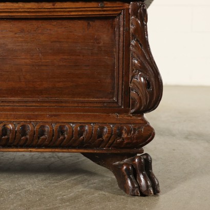 Small Storage Bench Walnut Italy 18th Century