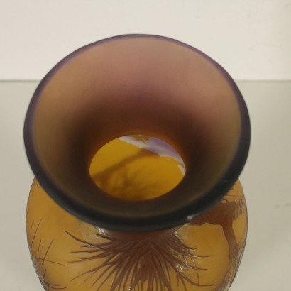 Glass Vase in the Style of Paul Nicolas 20th Century