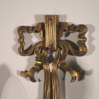 Applique à trois Bras Bronze Italie Première moitié '900