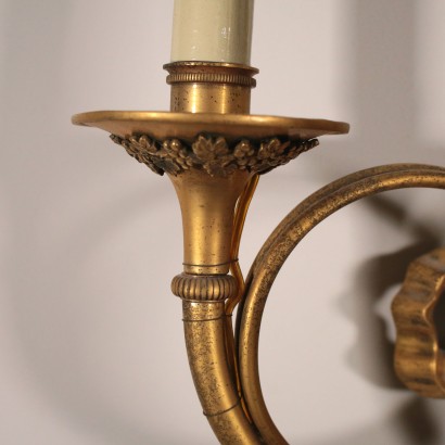 Bronze Sconce Three Arms Italy First Half of 1900s