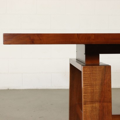 Table Silvio Coppola Bernini Céramique Bois Massif Italie Années 60-70