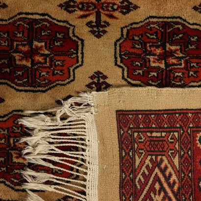 Handmade Bukhara Carpet Pakistan Cotton Wool 2000s