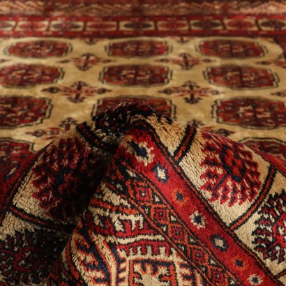 Handmade Bukhara Carpet Pakistan Cotton Wool 2000s