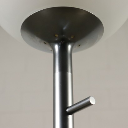 Floor Lamp Chromed Lacquered Aluminium Vintage Italy 1970s-1980s