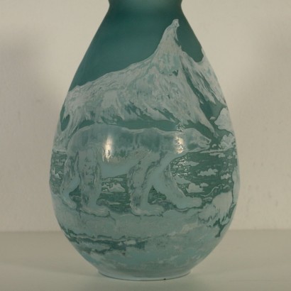 antiquariato, vaso, antiquariato vaso, vaso antico, vaso antico italiano, vaso di antiquariato, vaso neoclassico, vaso del 900,Vaso in Stile Gallé