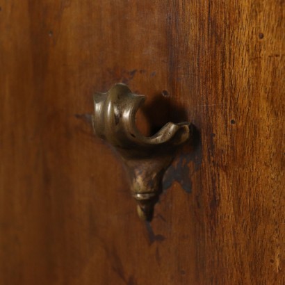 Walnut Demilune Corner Cabinet Italy 18th Century