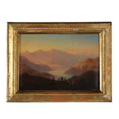 Landscape with Prealpine Lake 19th Century