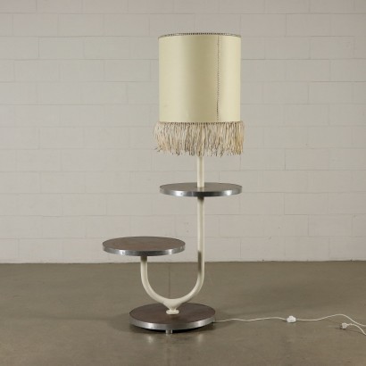 Floor Lamp with Circular Table Vintage Italy 1960s-1970s