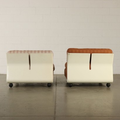 Set of Amanta Armchairs by Mario Bellini Vintage Italy 1960s