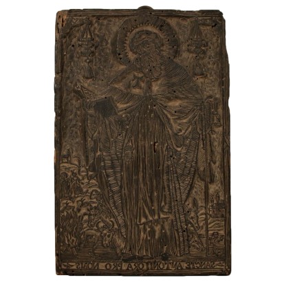 Wooden Board with St. Anthony 15th-16th Century