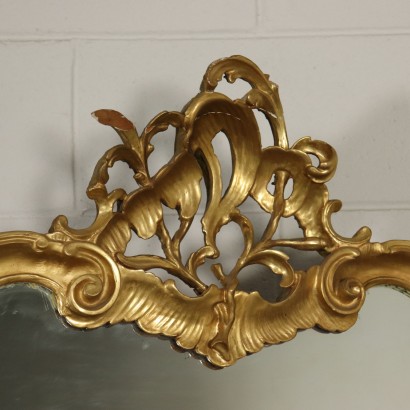 High Mirror Gilded Wood Italy First Half of 1900s