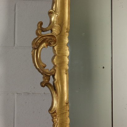 High Mirror Gilded Wood Italy First Half of 1900s