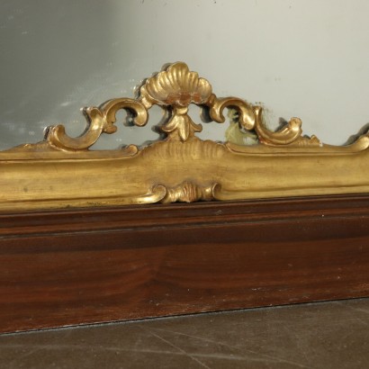 High Mirror Gilded Wood Italy First Half of 1900s