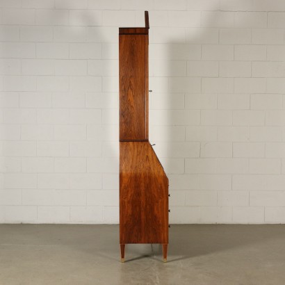 Rosewood Veneered Trumeau Cabinet Attributable to Paolo Buffa 1950s