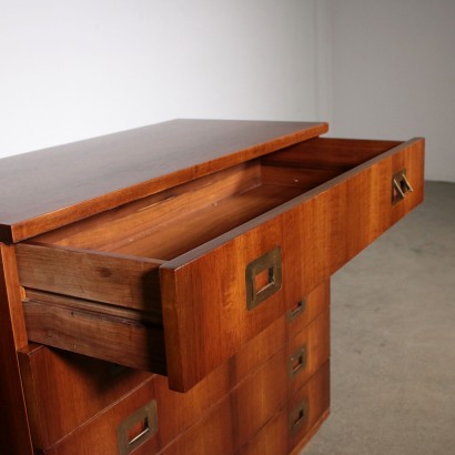 Walnut Veneered Chest of Drawers by Ico Parisi for Brugnoli Italy 60s