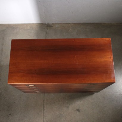 Walnut Veneered Chest of Drawers by Ico Parisi for Brugnoli Italy 60s