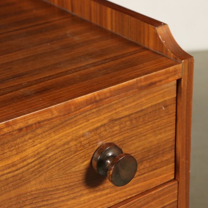 Rosewood Veneered Chest of Drawers Vintage Italy 1960s