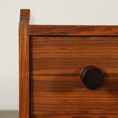 Rosewood Veneered Chest of Drawers Vintage Italy 1960s