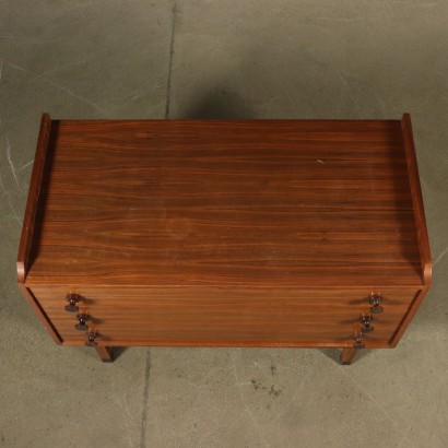 Rosewood Veneered Chest of Drawers Vintage Italy 1960s