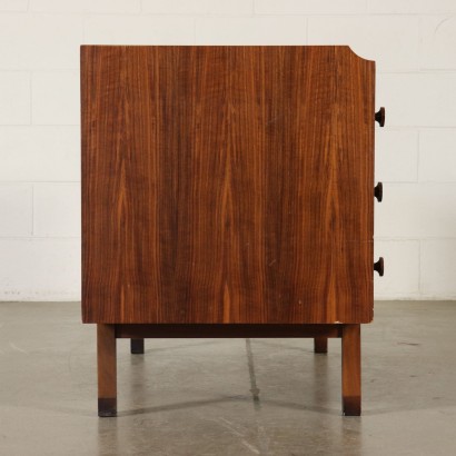 Rosewood Veneered Chest of Drawers Vintage Italy 1960s