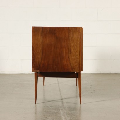 Walnut Veneered Chest of Drawers Vintage Argentine 1950s