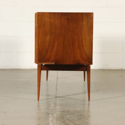 Walnut Veneered Chest of Drawers Vintage Argentine 1950s