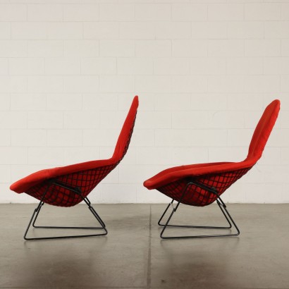 Pair of Armchairs by Harry Bertoia Vintage Italy 1960s