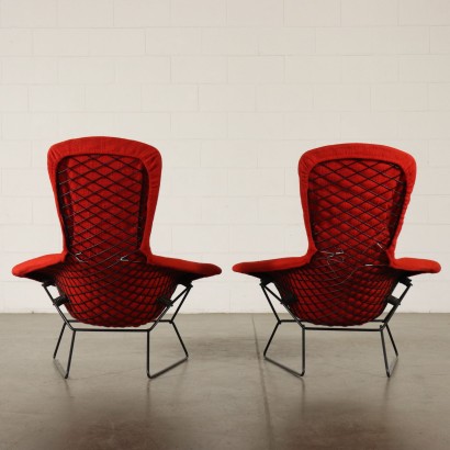 Pair of Armchairs by Harry Bertoia Vintage Italy 1960s