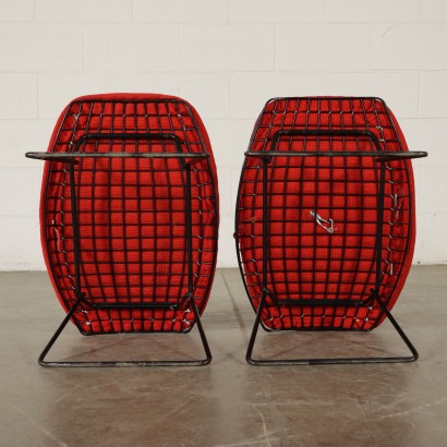 Pair of Armchairs by Harry Bertoia Vintage Italy 1960s