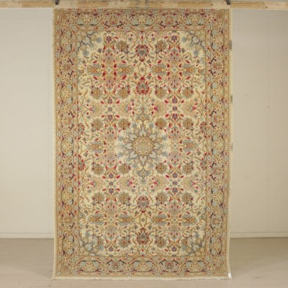 Kerman Teppich Iran Baumwolle Wolle 80er-90er Jahren
